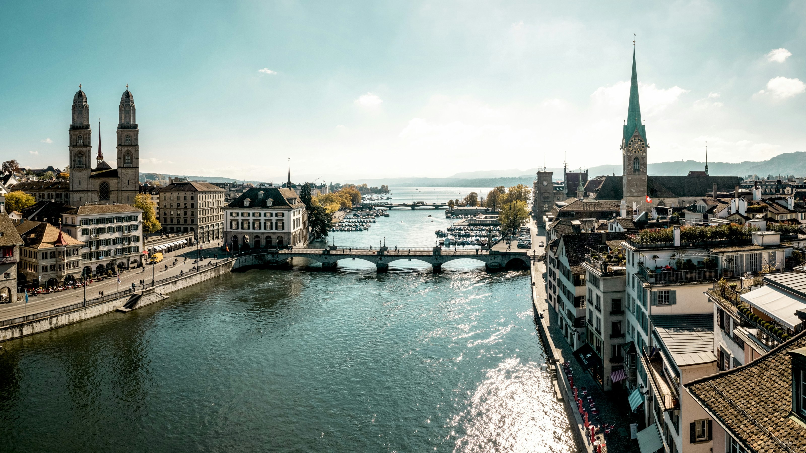 Ville de Zurich avec Limmat